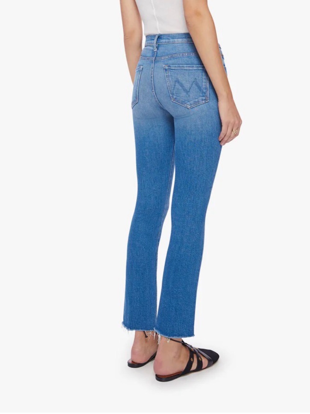 MOTHER The insider  Ankle Fray  Jeans - Light Blue - Picture 2 of 11